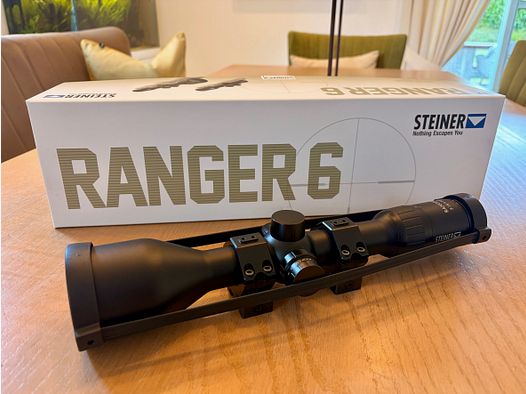 Steiner Ranger 6 3-18x56 scope inkl. GGS precision mounting rings – Top Zustand