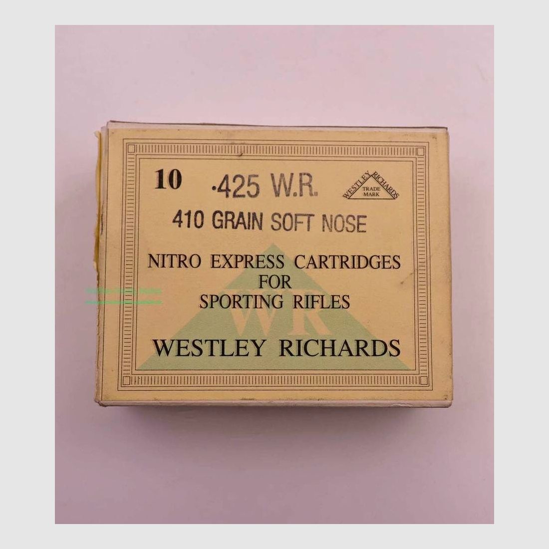 Westley - Richards - England rifle cartridges .425 Westely Richards N.E.