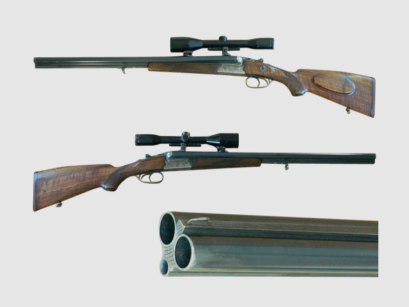 Drilling Sauer&Sohn, cal. 7x65R, 16/70, with insert barrel (.22 Hornet) and scope