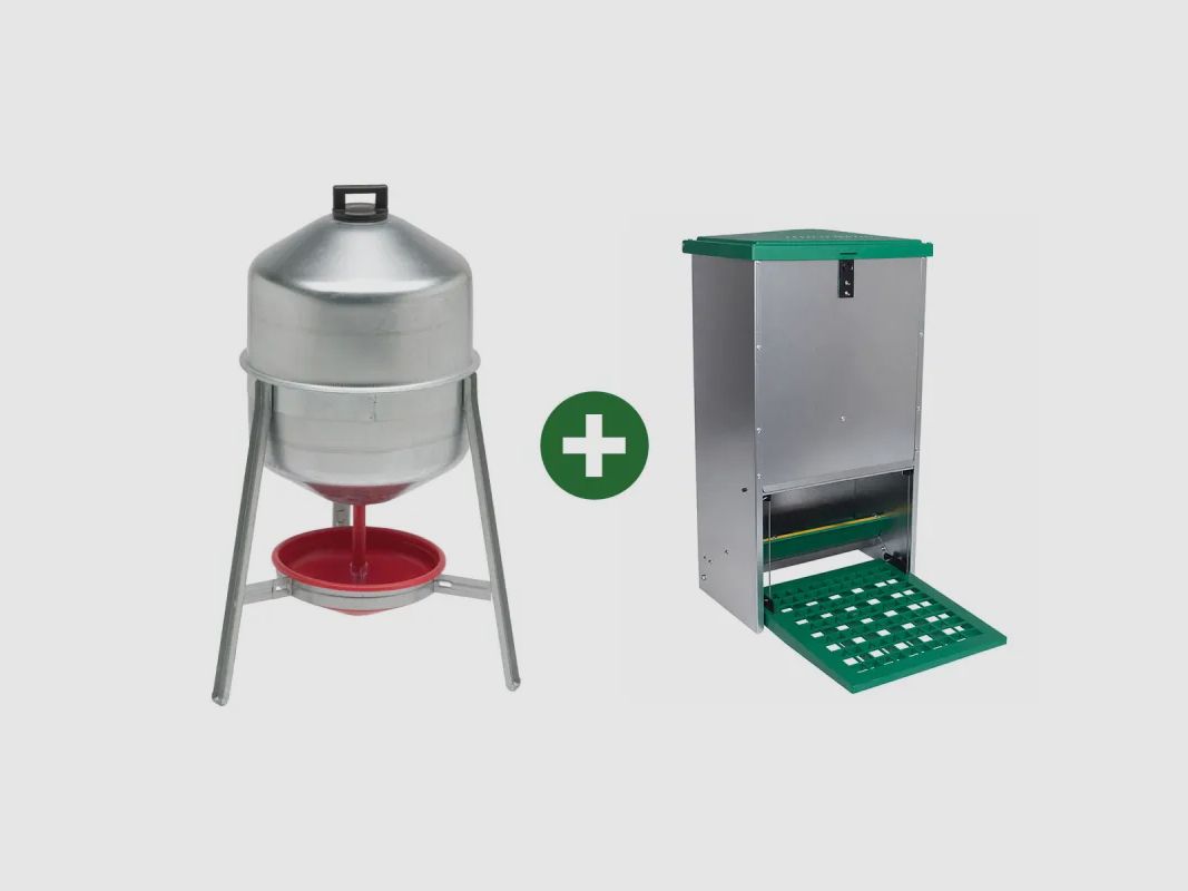 Abtränkstelle 30 L + schädlingsgeschützte Futterstation Feedomatic 12 kg, Bild 1 von 14