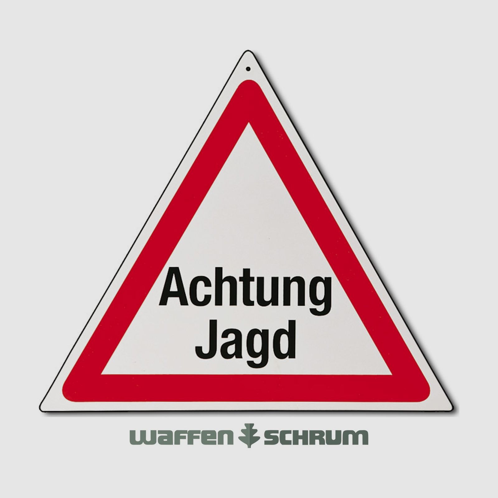 AKAH Warnschild Text: Achtung Jagd