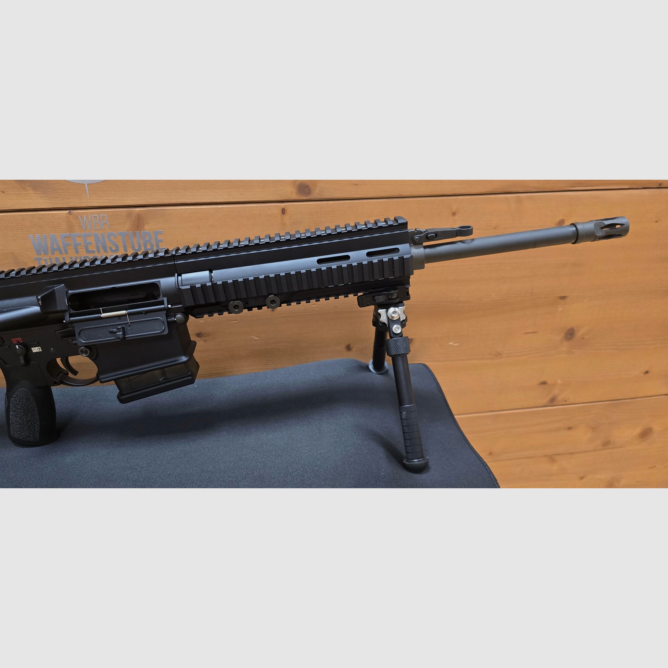 Heckler & Koch MR308 – top condition – proofed 2016 – precision semi-auto .308 Win with swivel and adjustable Atlas bipod