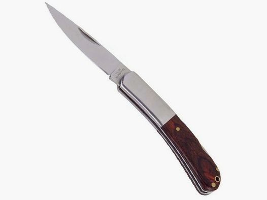 Taschenmesser Stahlbacken Schichtholz §42a Zweihandmesser legal führen