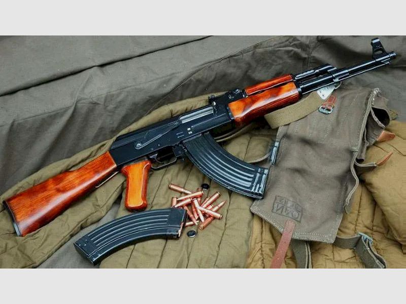 New NEDI AK-47 CAL. 7.62×39 + 100 ROUNDS + 2 MAGAZINES