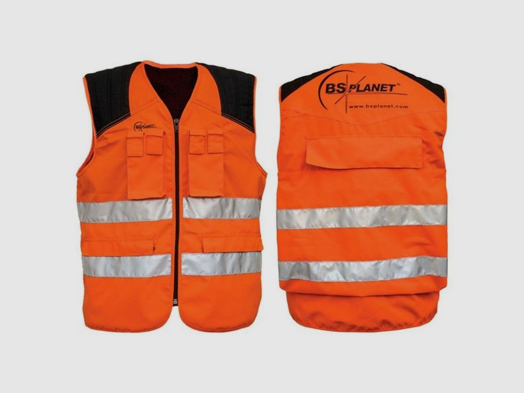 BS PLANET Gilet orange 3 XL, image 2 sur 2