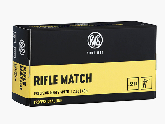 RWS .22lr Rifle Match 2,6g - 40gr.