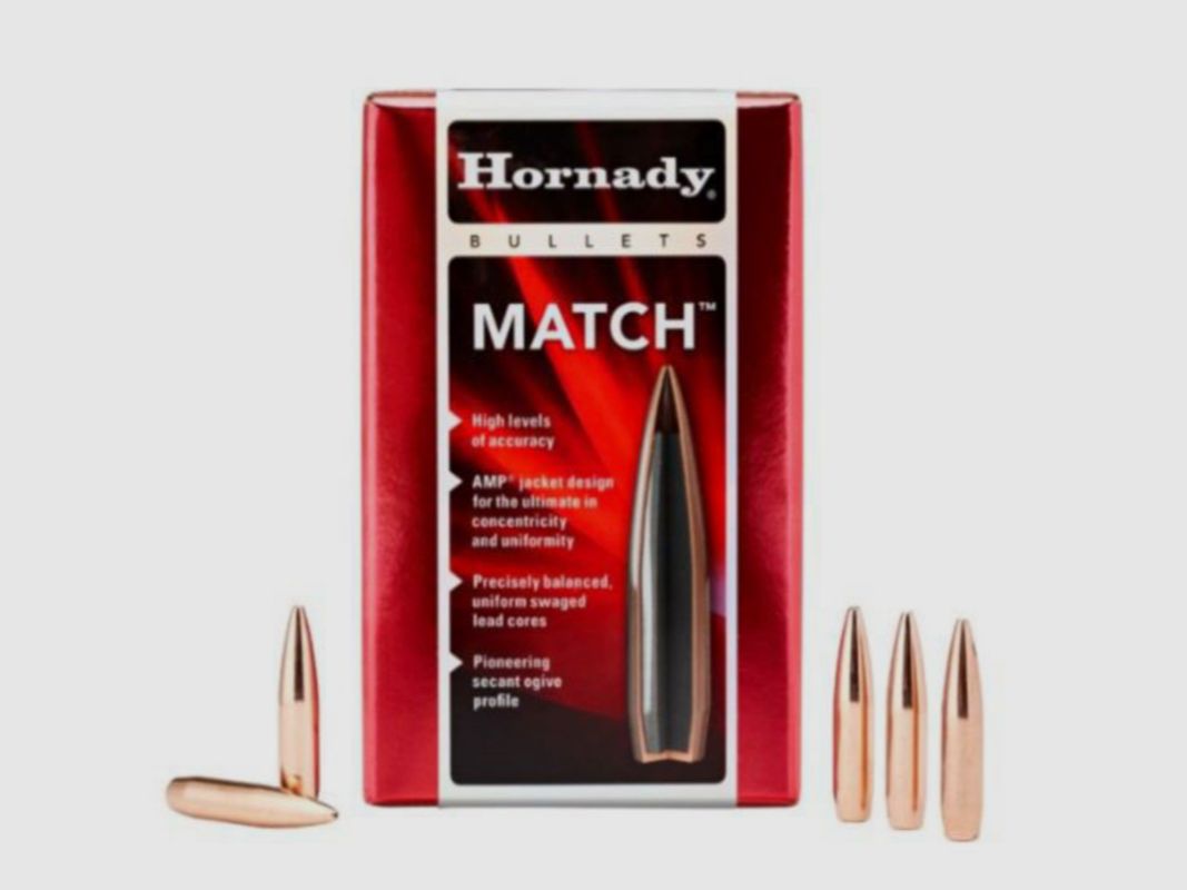 Hornady Match 30cal 155gr BTHP 100 pz.