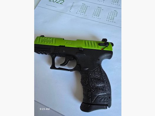 Walther P22Q Black/Green Sondermodell