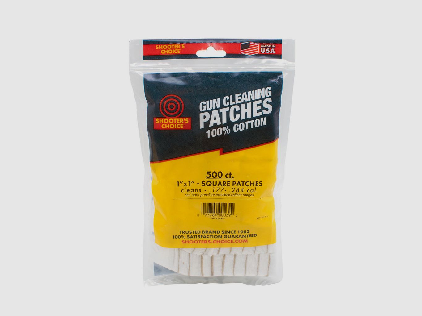 Tampons de nettoyage Shooter's Choice 1" (100% coton) - 500 pièces (SHF-914-500)