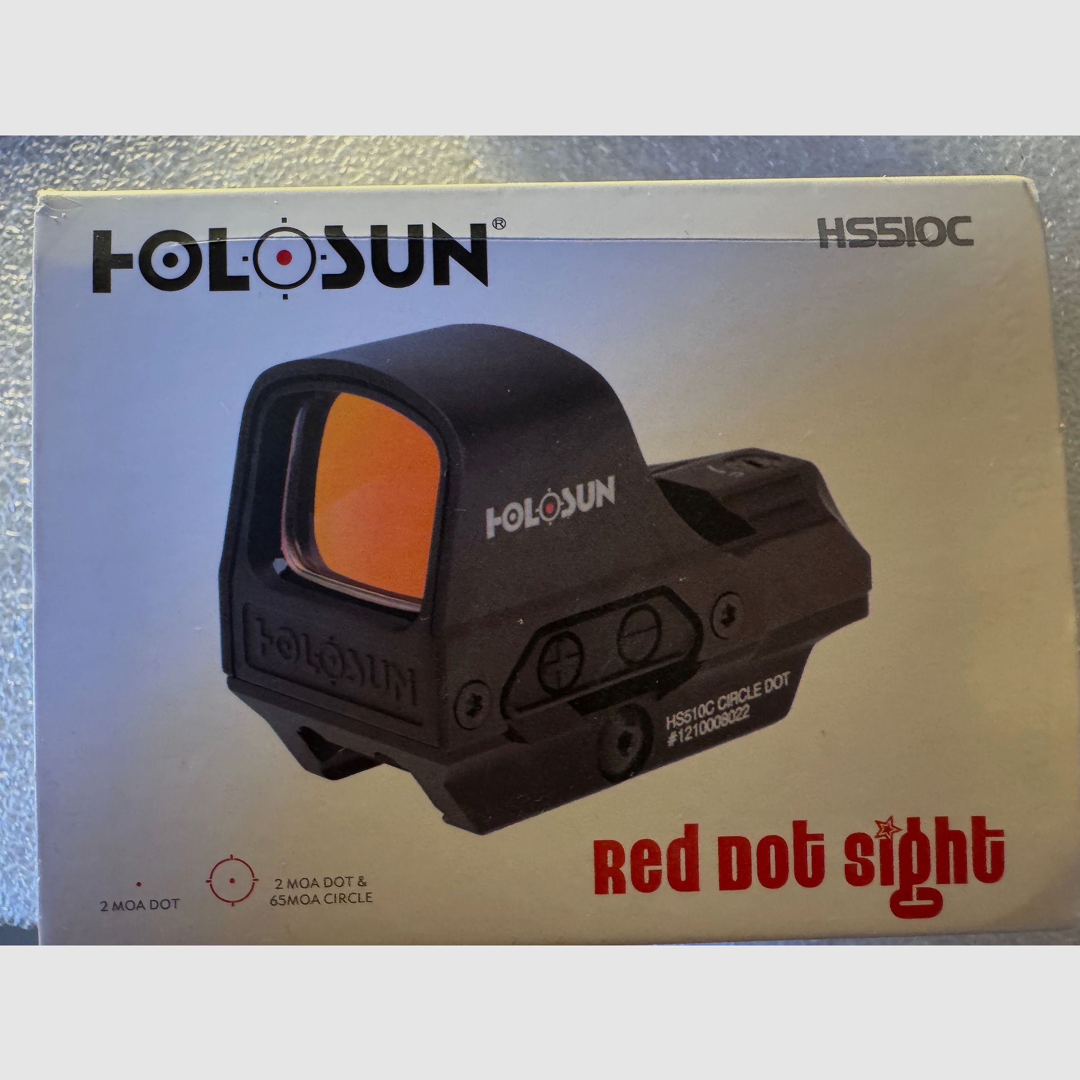 Holosun HS510C Red Dot – Originalverpackung & Zubehör