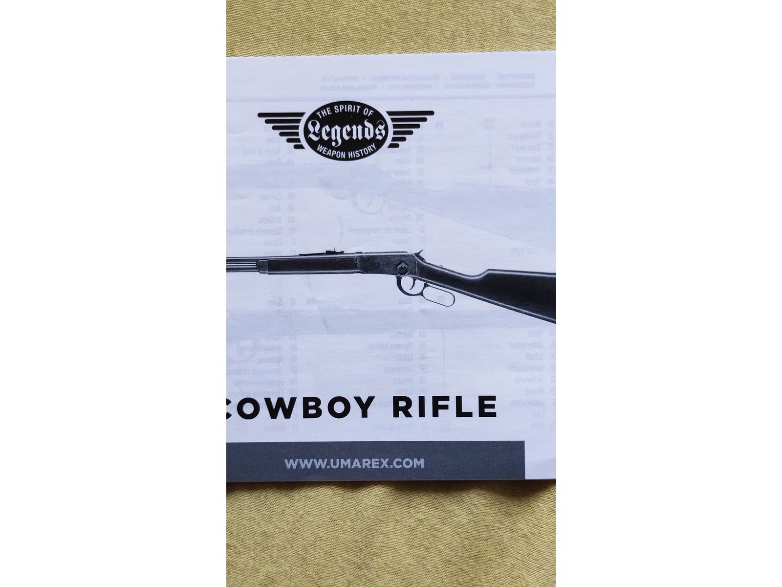 UMAREX Legends Cowboy Rifle CO2-Gewehr 4,5 mm BB  - unbenutzt NEU