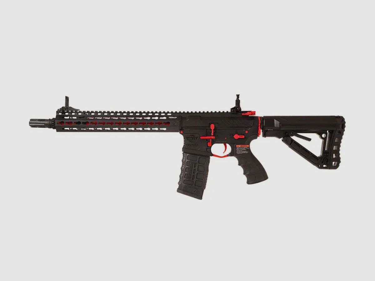 G&G CM16 ETU Keymod Softair SRXL 12" S-AEG, Red Edition