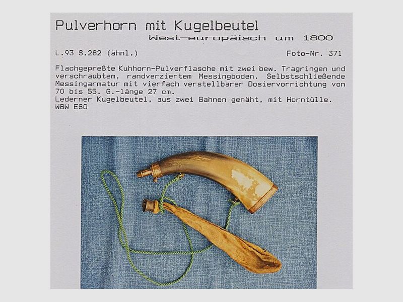 HISTORISCHE PULVERFLASCHE