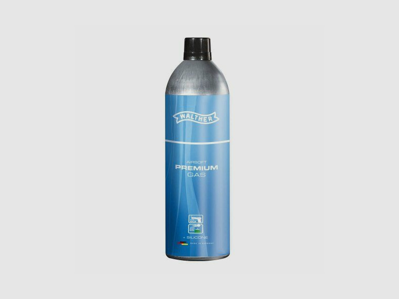 Walther Airsoft Premium Gas Green Gas, 750 ml, mit Silikonöl