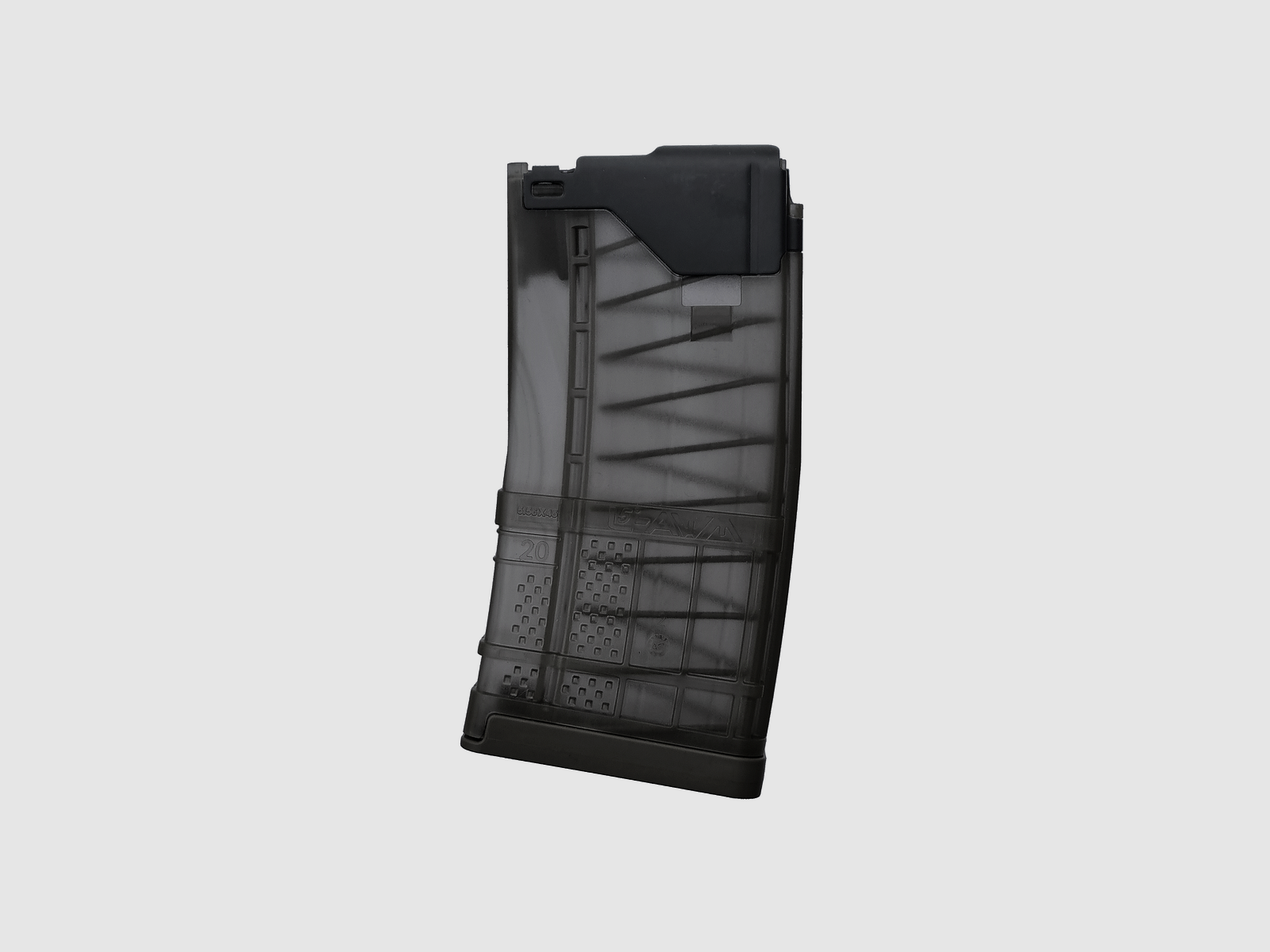 Magazynek AR15 Kompozytowy 20 Naboi, Translucent Smoke - Lancer
