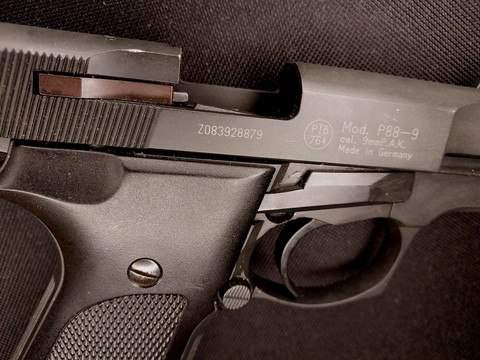 Walther P88-9 (P 88 Compact) Schreckschuss Pistole 9mm P.A.K. schwarz (PTB 764)