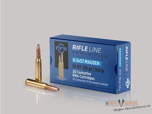 PPU Privi Partizan 6,5x57 Mauser 9g/139gr SP Teilmantel 20 Schuß