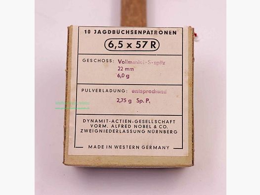 RWS (WZd.Fa.Rottweil) naboje myśliwskie 6,5x57R