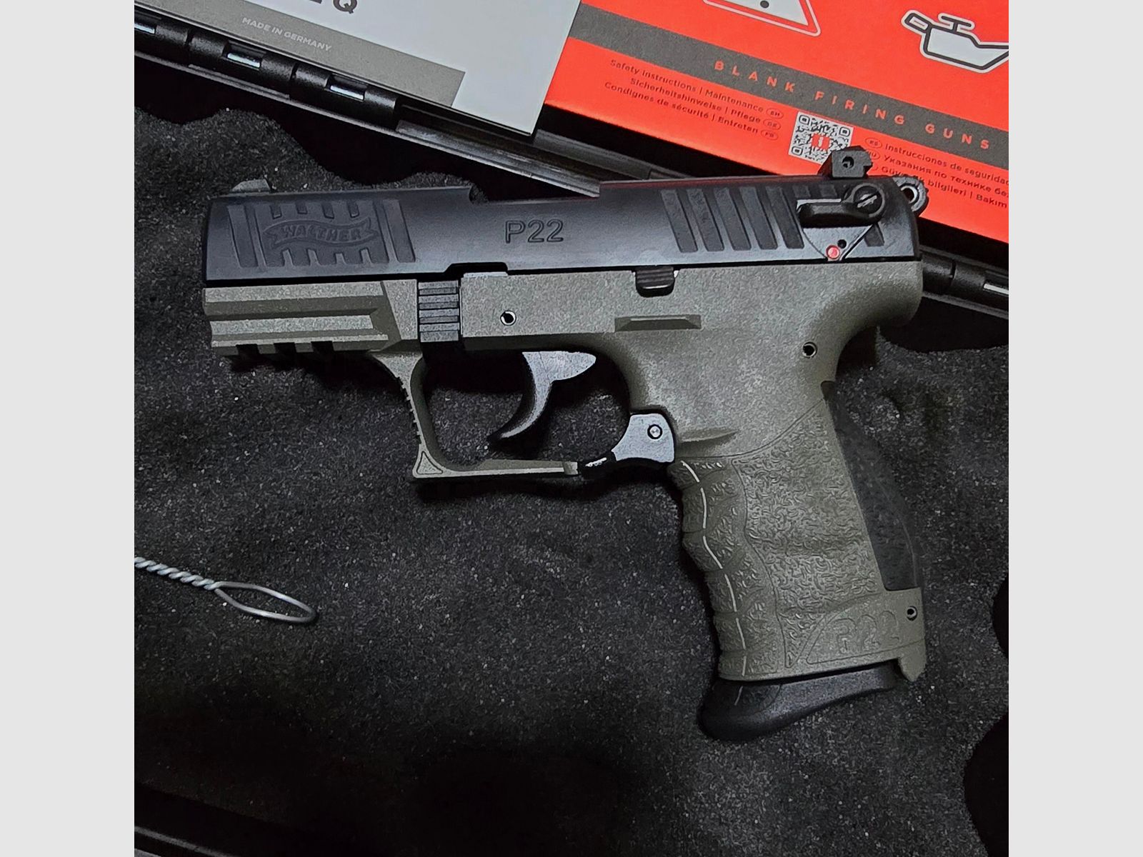 Walther P22 Q Meteor Grey Cerakote Schreckschuss 9mm PAK