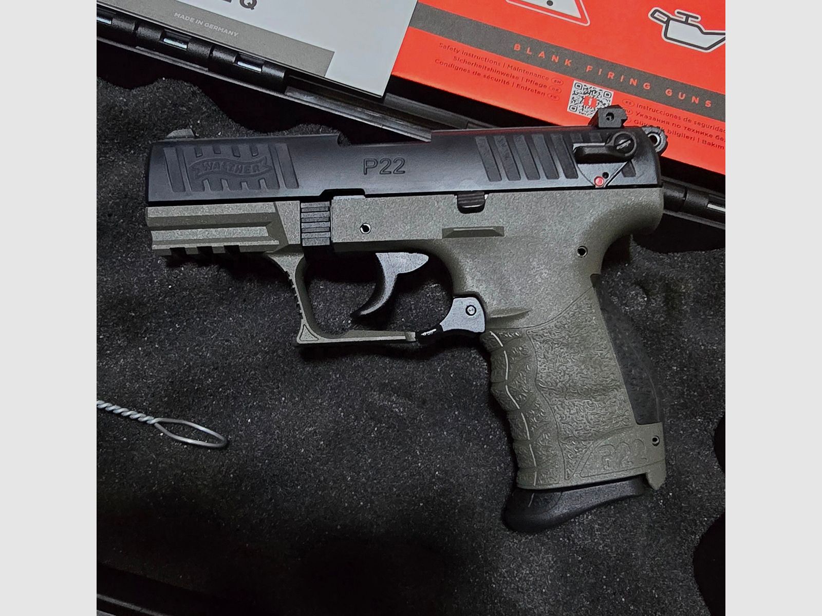 Walther P22 Q Meteor Grey Cerakote Schreckschuss 9mm PAK