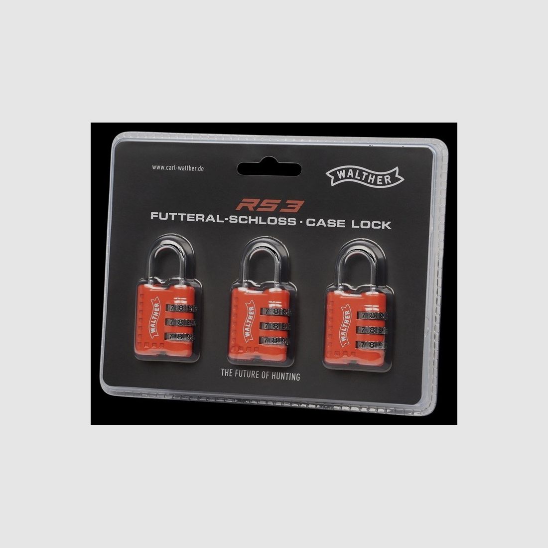 Zahlenschloss - Walther RS3 - Futteral und Waffenkoffer (x3) Orange, Bild 2 von 2