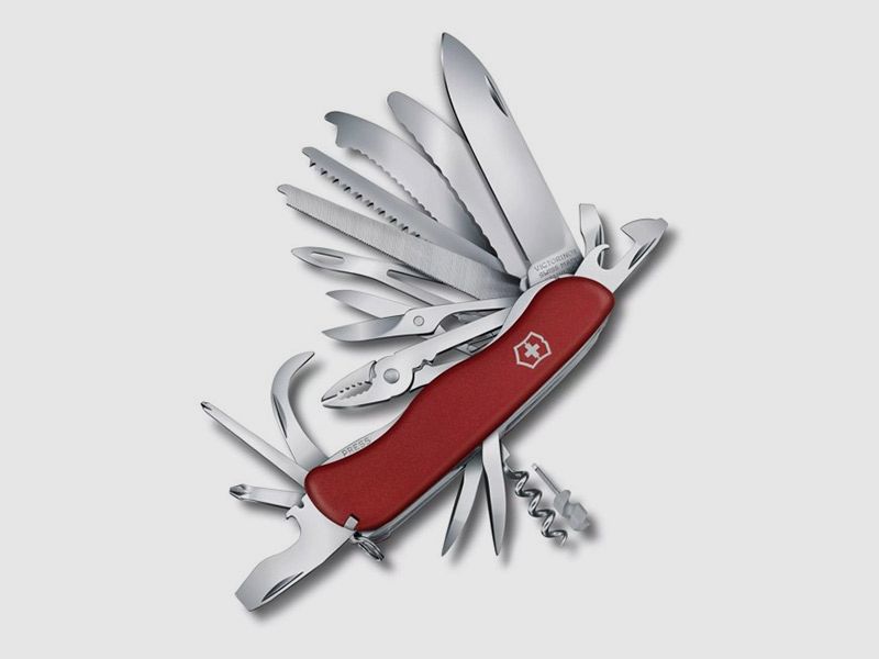 Multitools Victorinox Schweizer Taschemesser Work Champ XL LĂ¤nge 11,1 cm rot 31  Funktionen (P18)