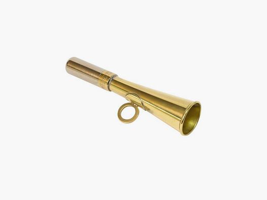 Taschenhorn Elless aus poliertem Messing
