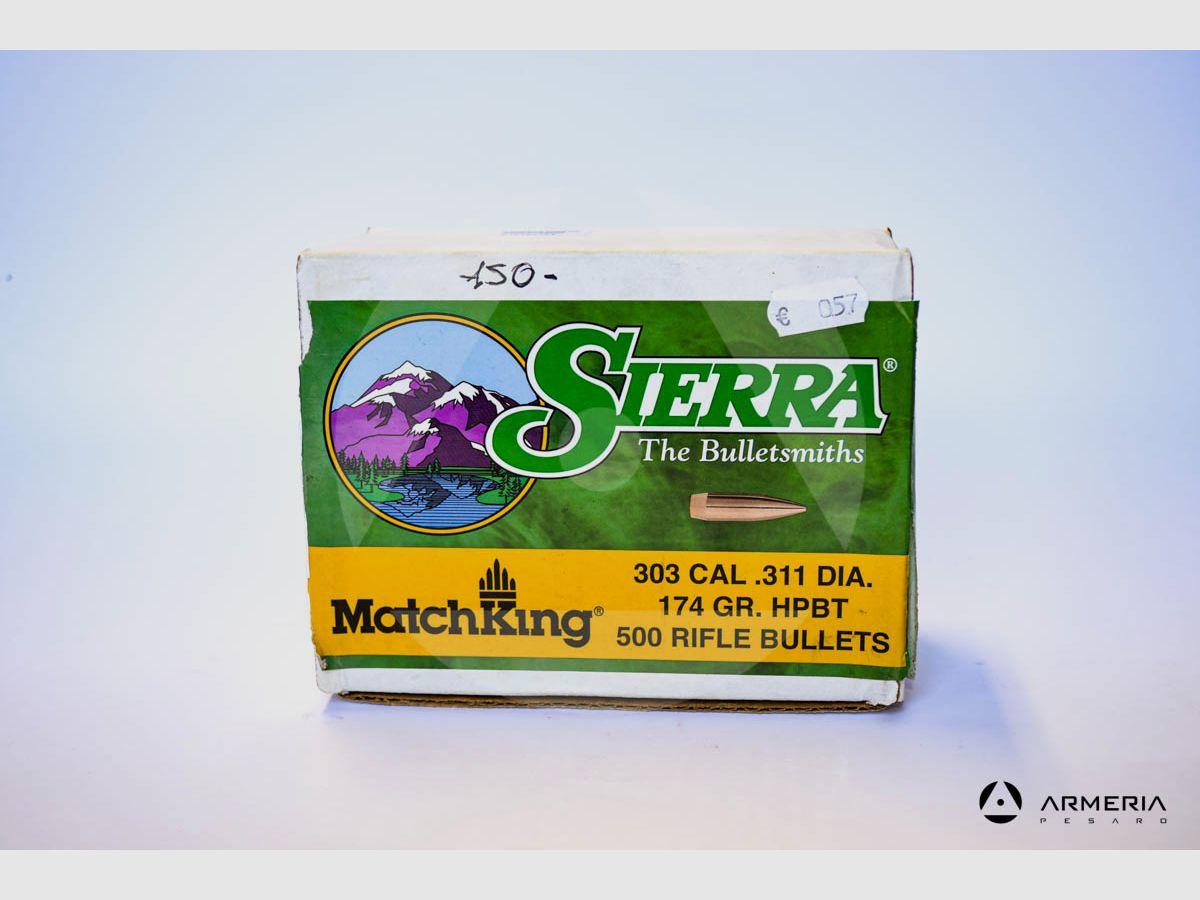 Sierra Matchking Bullets caliber 303 .311 DIA. – 174 grains HPBT, image 1 of 2