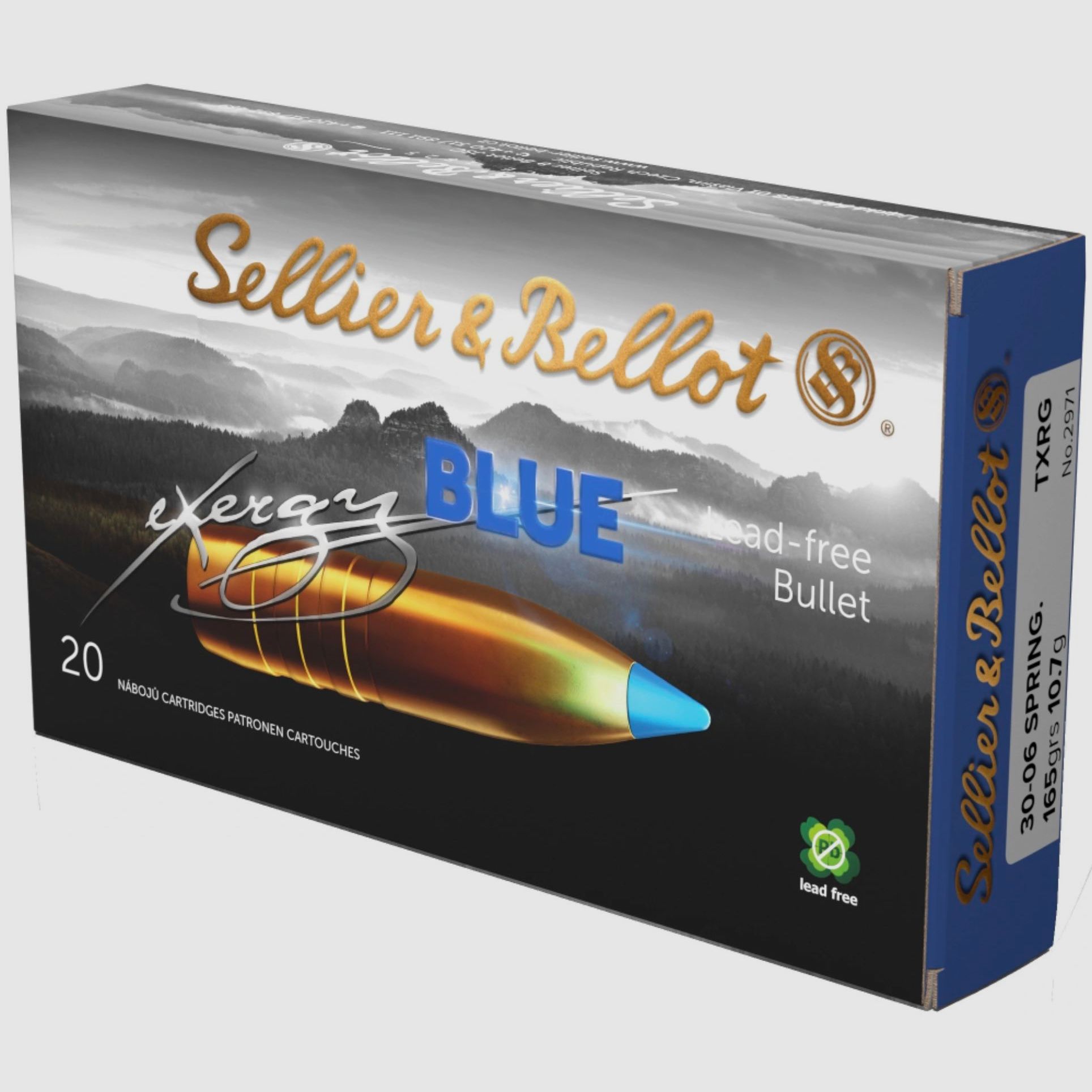 Sellier & Bellot 192311 .30-06 Spr. tipped eXergy blue 10,7g 165grs. TXRG