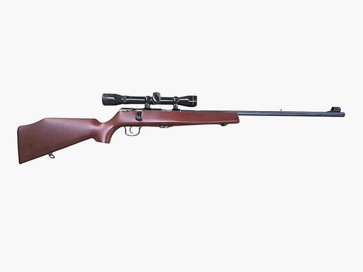 used MAUSER Mod. 107 with fixed mount TASCO 4x32 reticle Plex, condition Very good