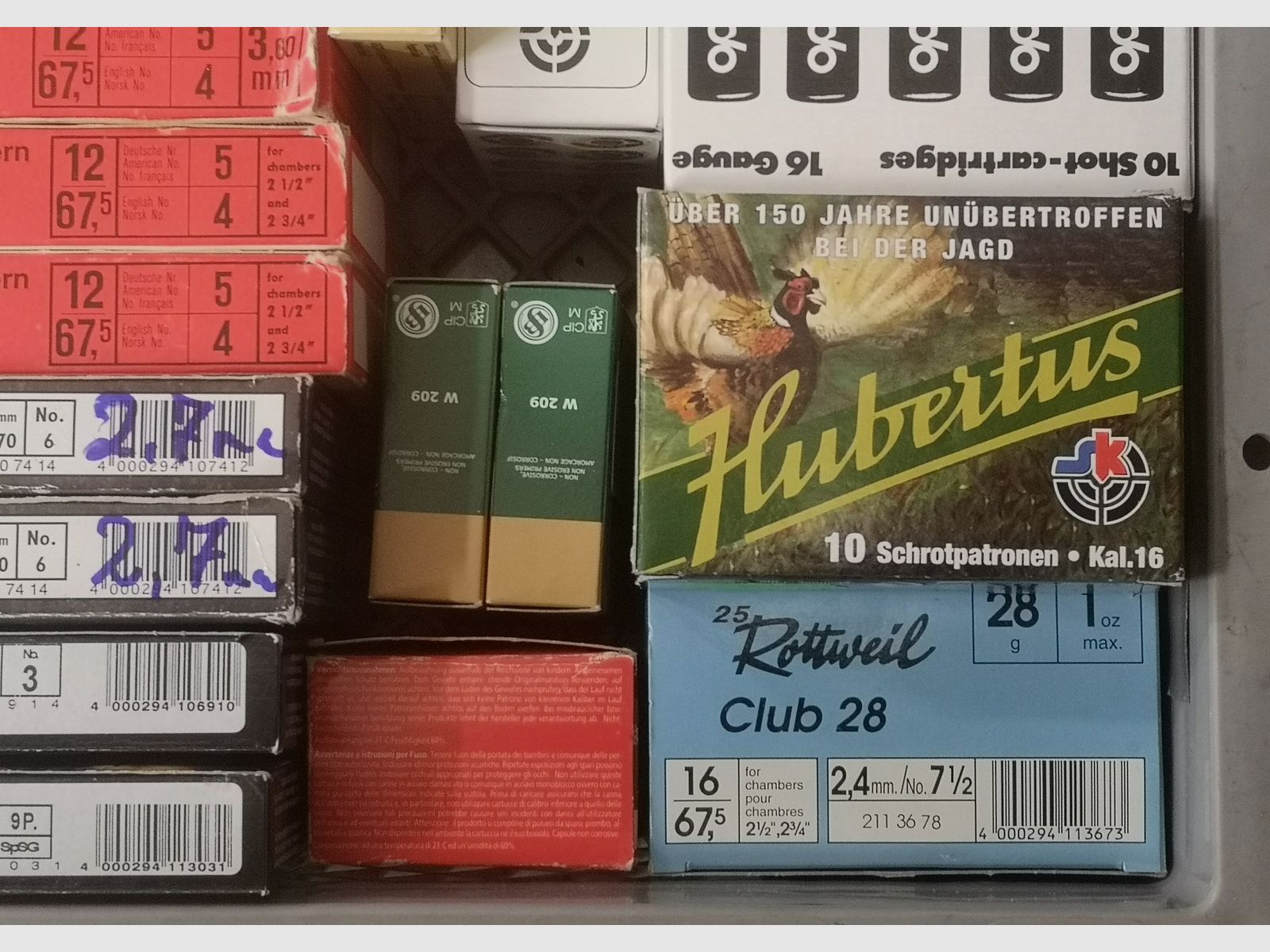 Schrot 16/70 und 16/67,5 