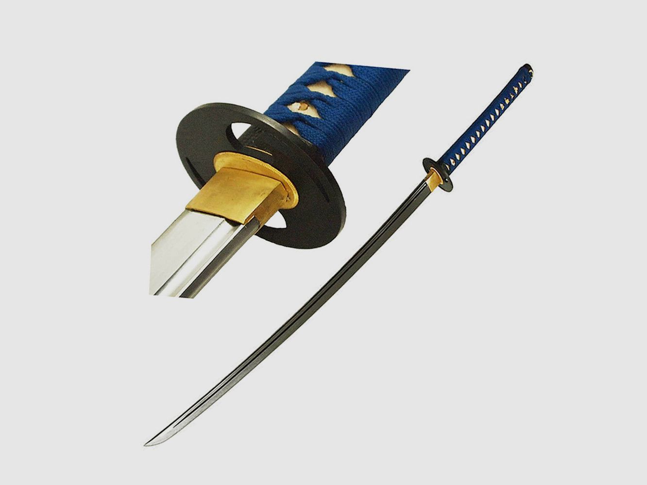 Katana spada samurai blu