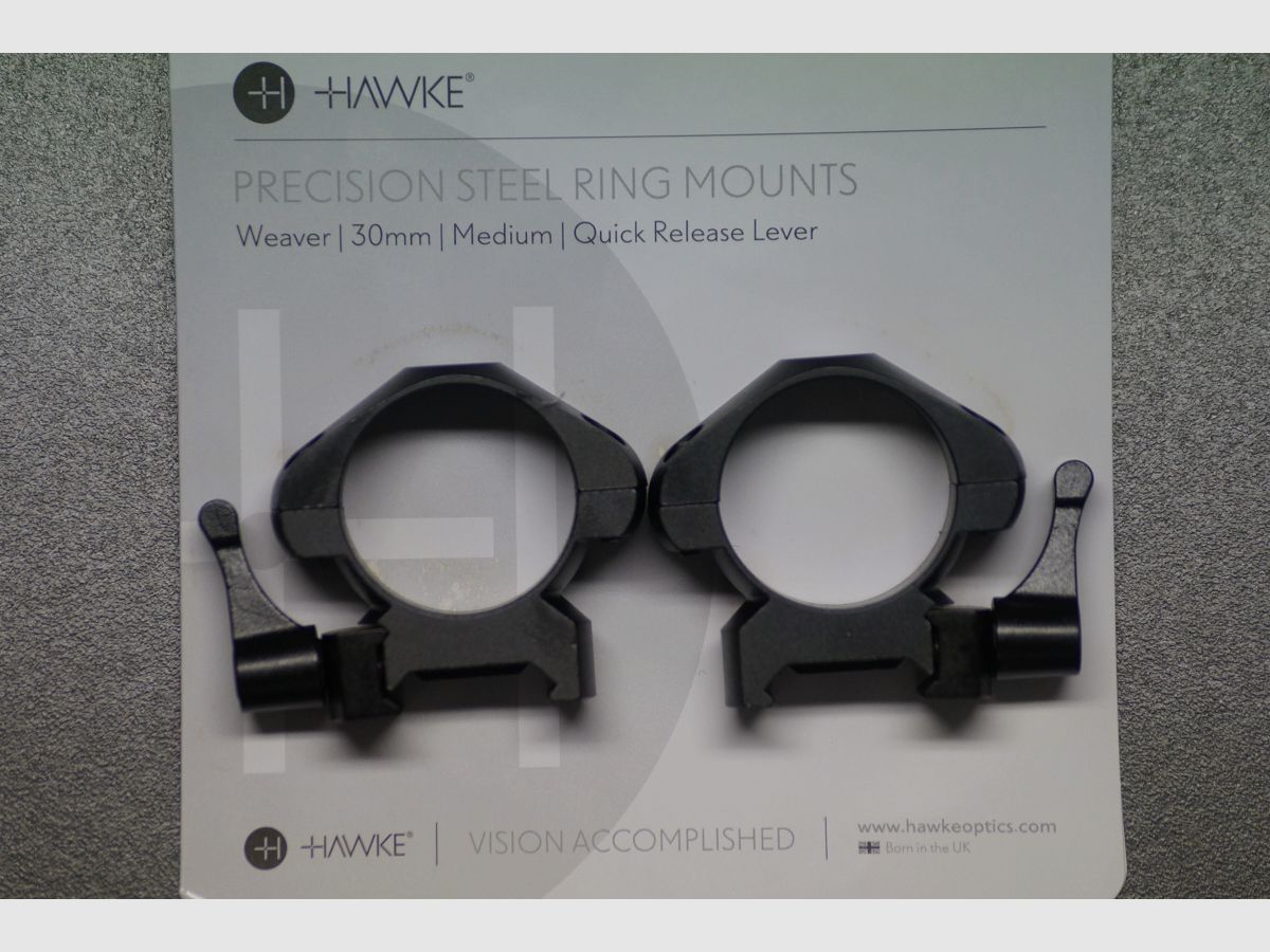Hawke Montagering Precision Steel 30mm Medium mit Lever, Bild 1 von 3