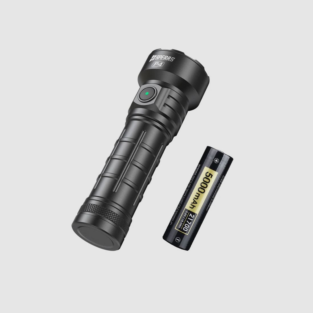 SPERAS - P4 - 3xOSRAM P9, 4000 lm, 288 m, 1x21700-Akku mit LG-Zelle, 5000 mAh, USB-C