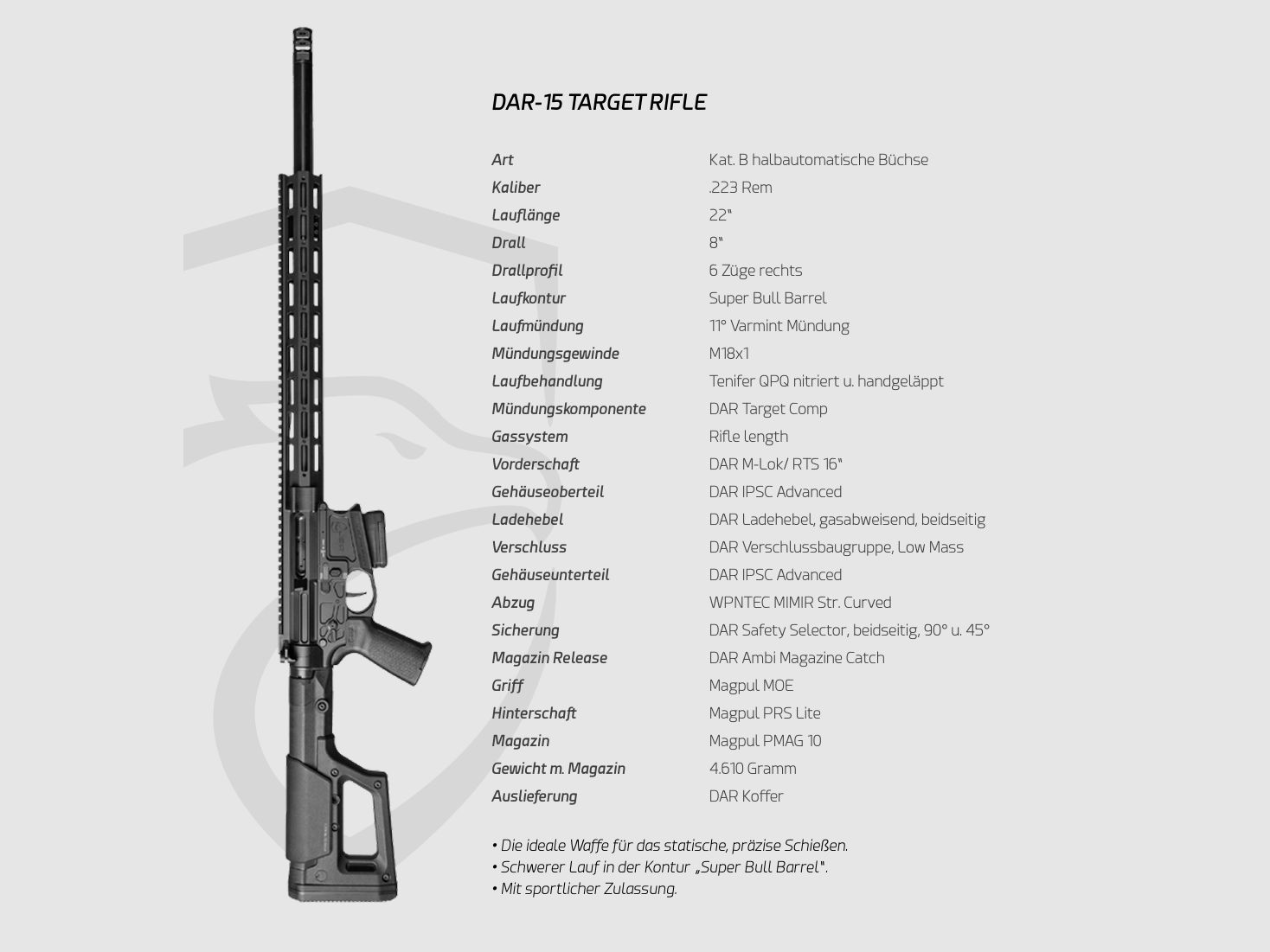 DAR-15 TARGET RIFLE