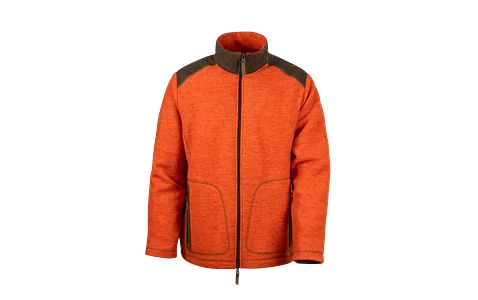 Waldkauz Fleecejacke "Urs", Orange
