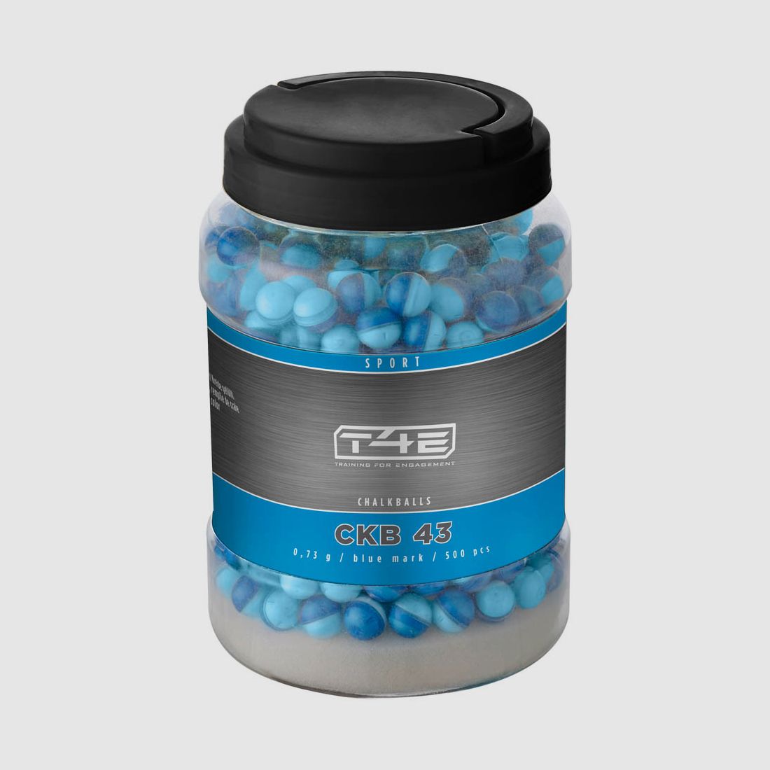 T4E Sport CKB 43 Chalkballs 500 Schuss Kaliber .43 Bluemark