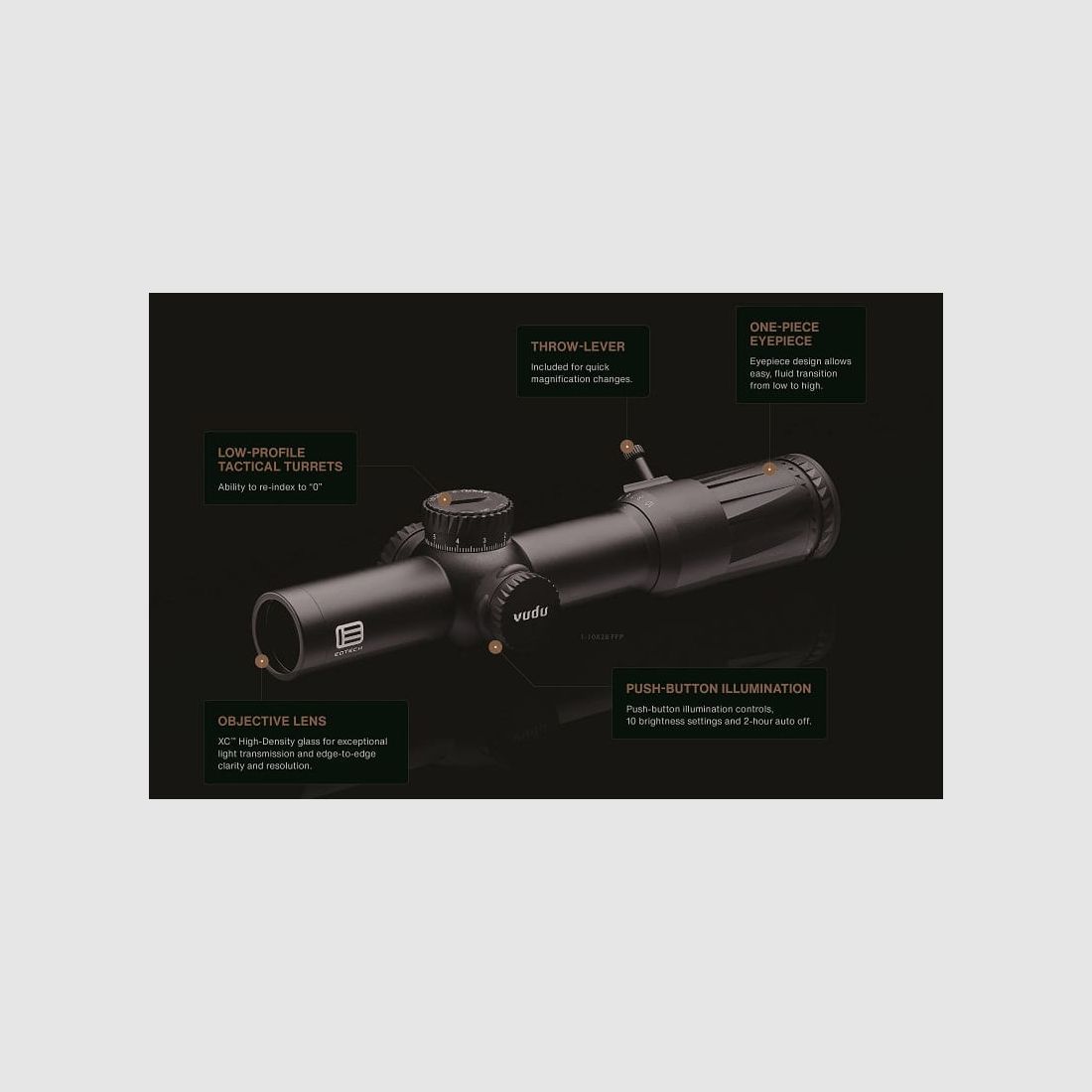 EOtech Vudu 1-10x24 FFP SR5 (MRAD) riflescope, image 3 of 3