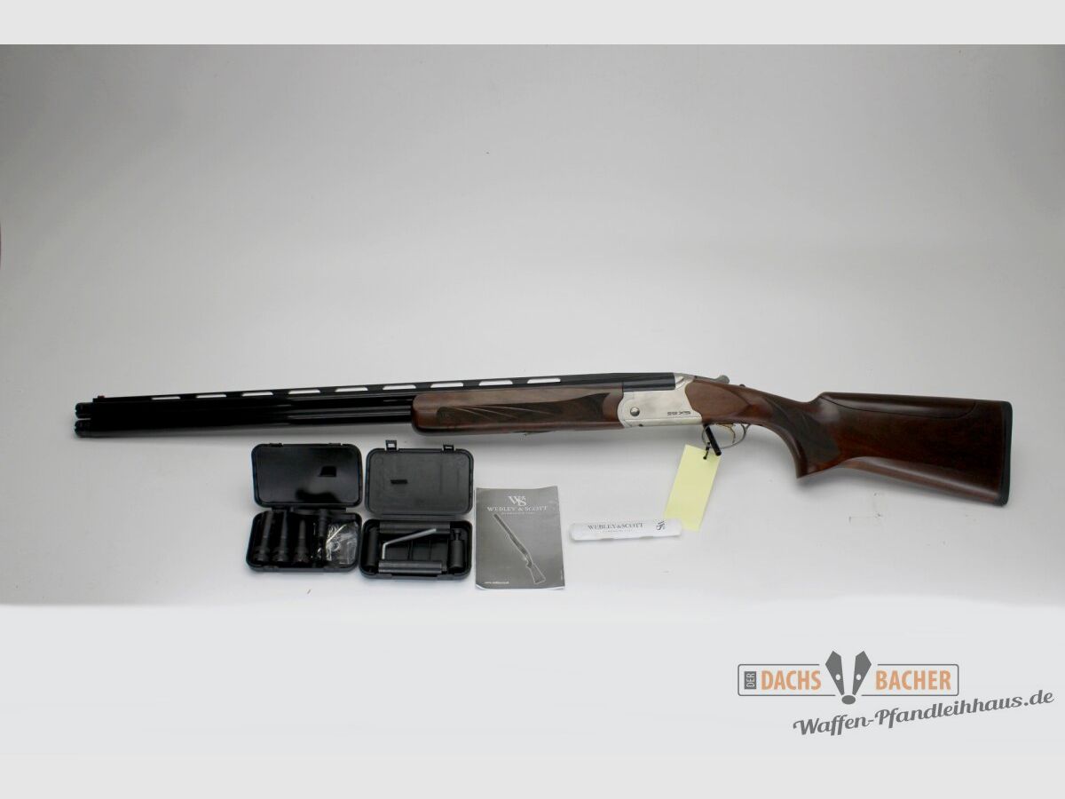 BDF Webley & Scott 900XS Competition Cal. 12/76 with Extended Choke Steel Shot Adjustable Stock Trap Trap Gun