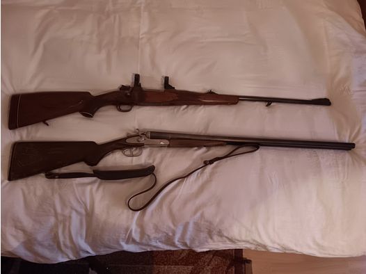 Repetierbüchse Mod. 98  und Hahn-Doppelflinte