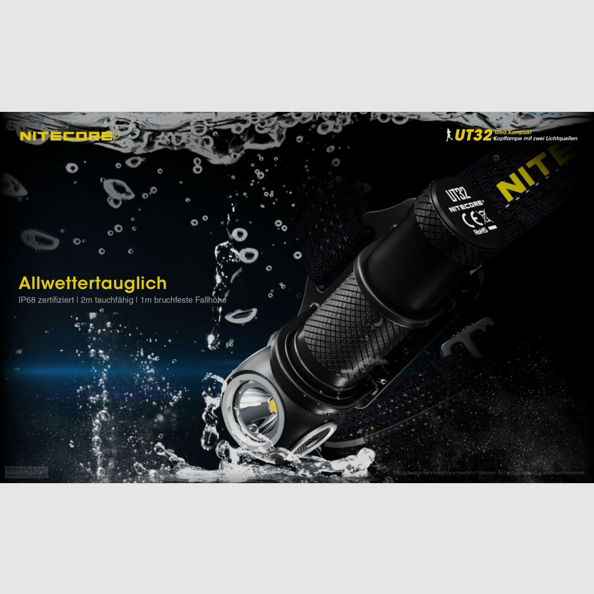 Nitecore UT32 Stirnlampe UT32 Dual Output
