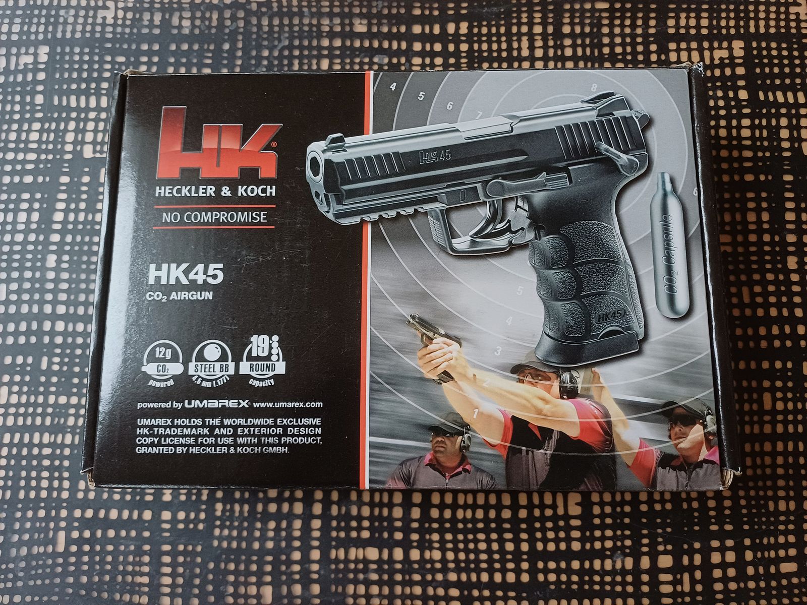 Umarex Heckler & Koch HK45 CO2 air pistol with metal slide 4.5 mm BB WITH INVOICE