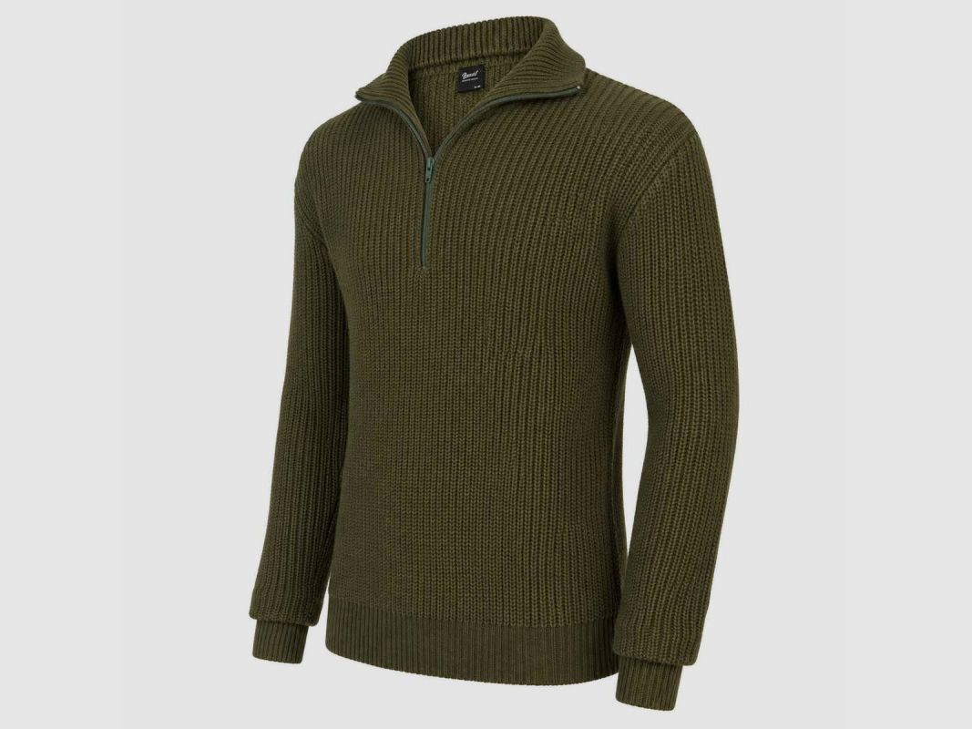 Pull Troyer Olive Herren - Brandit® Stehkragen, Bild 4 von 6