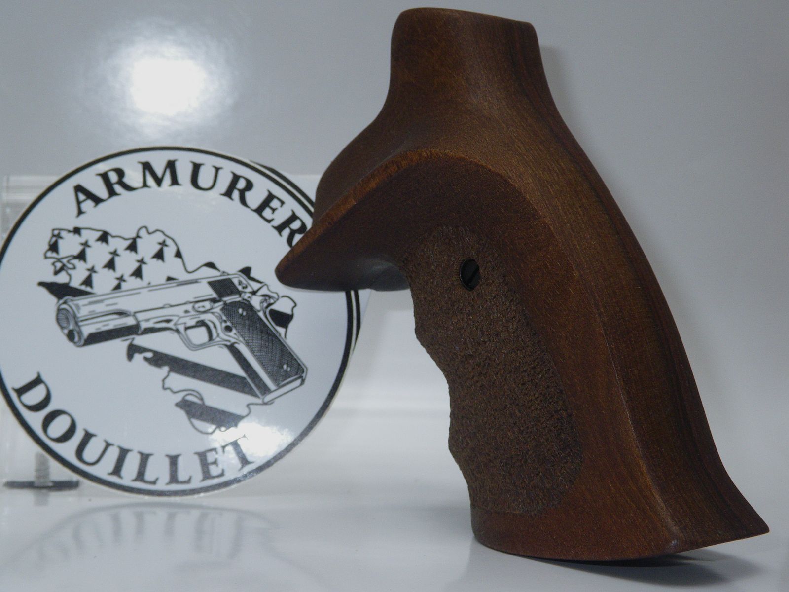 Griffschalen Holz Target strukturiert für Revolver S&W Rahmen K/L Square Butt, Bild 1 von 2