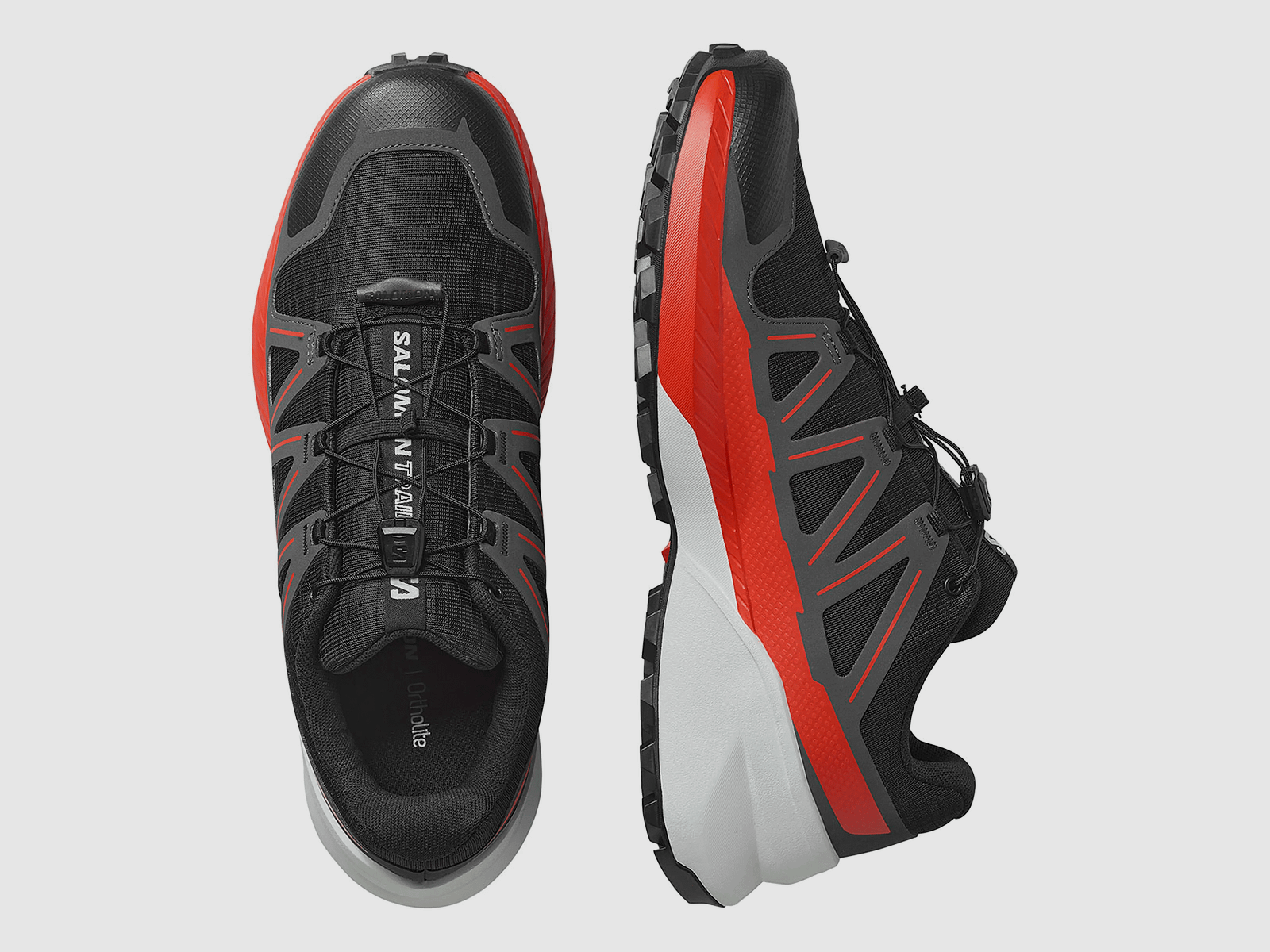SALOMON – HERREN – SPEEDCROSS PEAK Schwarz / Asphalt / Feuriges Rot, Bild 5 von 8