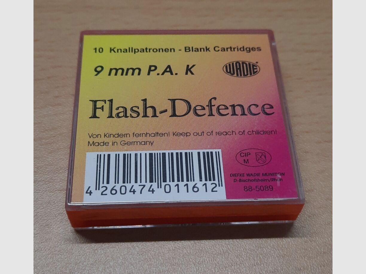 Wadie Flash Defence Knallpatronen 9 mm