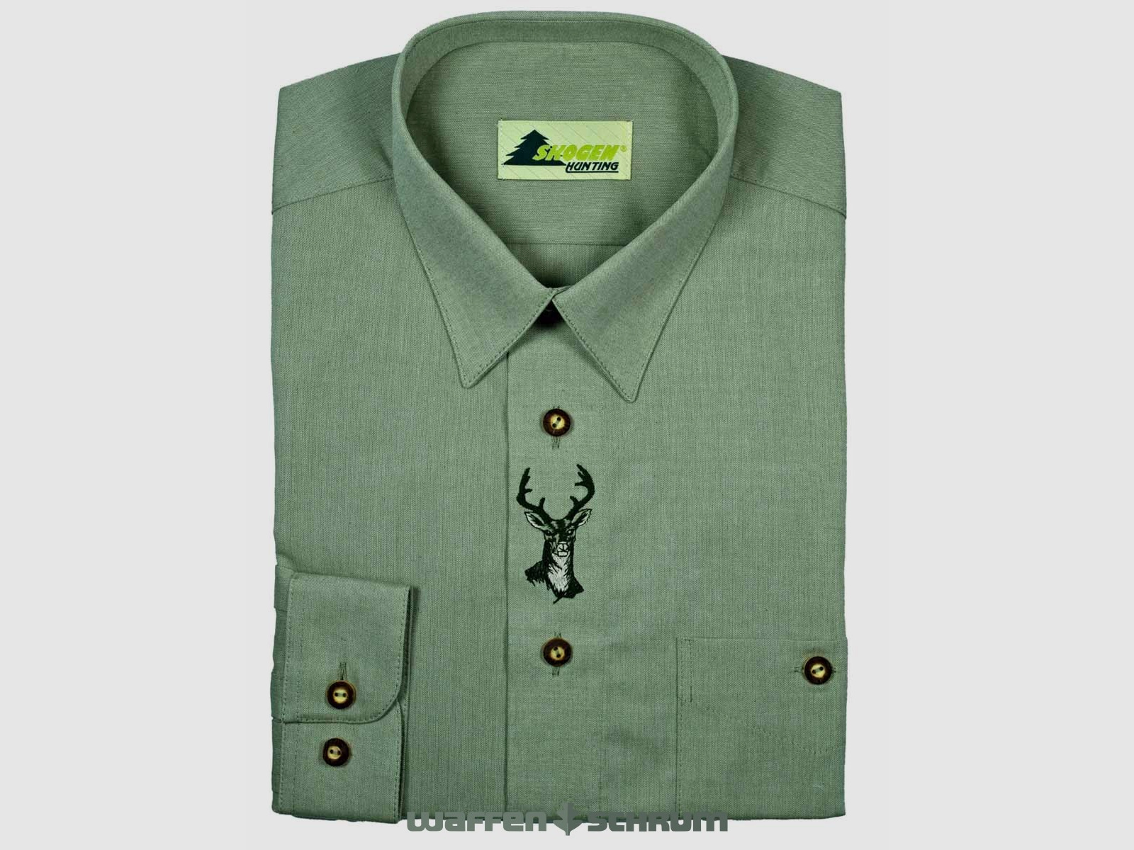 Skogen Hemd Chambray-Stick Hirsch Lind