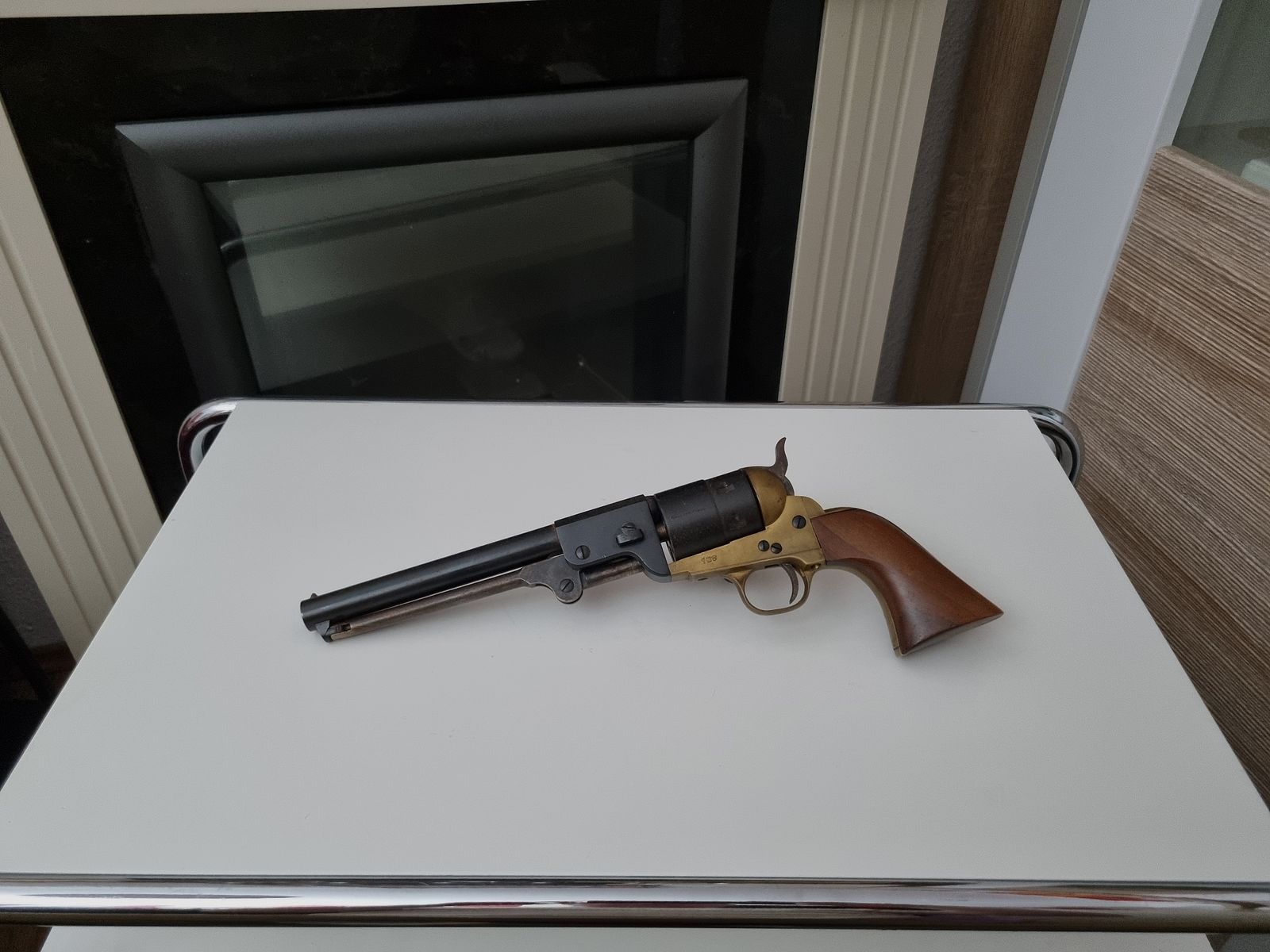 Western Navy 1851 9mm Knall Seltener Neumann Umbau PTB 357/2 