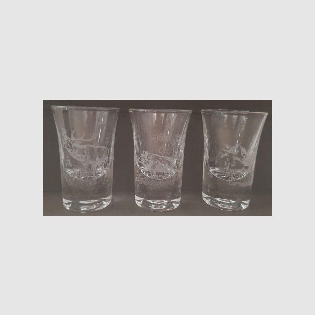 6 borrelglazen met 3 ontwerpen