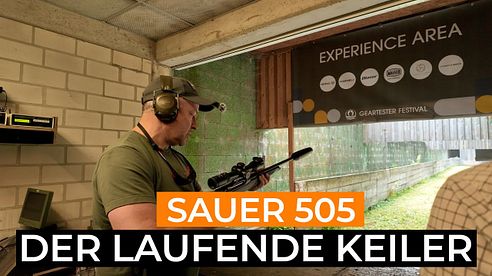 Geartester Festival 2025: Sauer S505 im Praxistest auf den laufenden Keiler